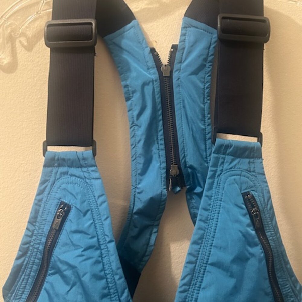 Free People Movement FP Outdoor Pursuits Blue Nylon Zip Pocket Utility Vest NEW - Picture 5 of 16